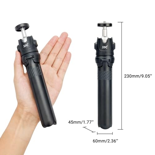 Image of JJC Extendable Mini Tripod & Selfie Stick for Sony ZV-1F ZV-1 ZV-E10 A6100 | for Sony ZVE10 II ZV1F ZV-1 II ZV1 RX100 VII A6100 A6400, Canon PowerShot V1 SX740 HS G7X III II EOS R100 R50 & More