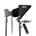 Ikan Elite Tablet Teleprompter, w/Remote for Light Stands, Supports Ipad, Android, and Windows Tablets, Foldable Glass Frame (PT-Elite-LS-RC) - Black