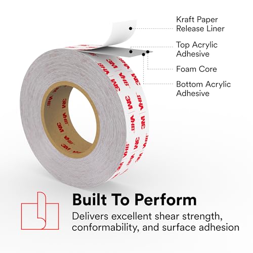 Image of 3M VHB 64620 3M Tape, 1 in x 72 yd 25.0 mil, 4936, Gray