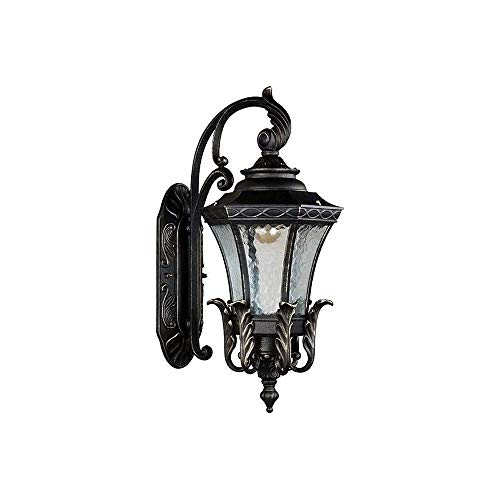 Lampe murale extérieure vintage en verre d'art pour illuminer vos soirées de jardin