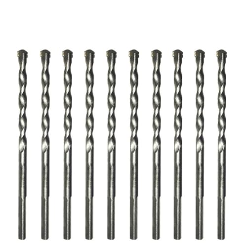 1/5Pcs Concrete Masonry Drill Bits Set 3/4/5/6/8/10/12/14/16mm Ceramic Tile Brick Cement Rock Carbide Tipped Drill Bit(6mm(10PCS