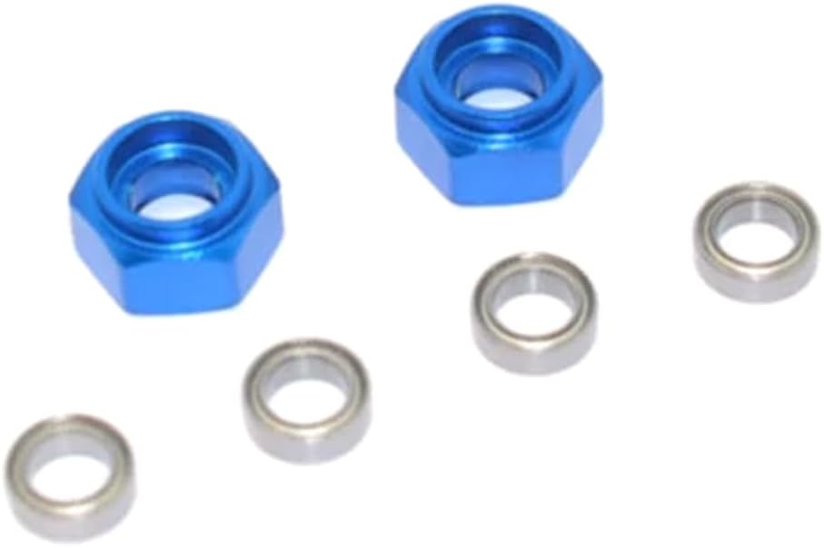 GPM Racing Aluminum Front Wheel Hex Adapter w/Bearing Blue : 1/10 Tamiya DT-03