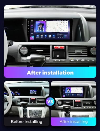 Radio Coche 2 DIN Carplay para evitar multas en Honda Elysion 2