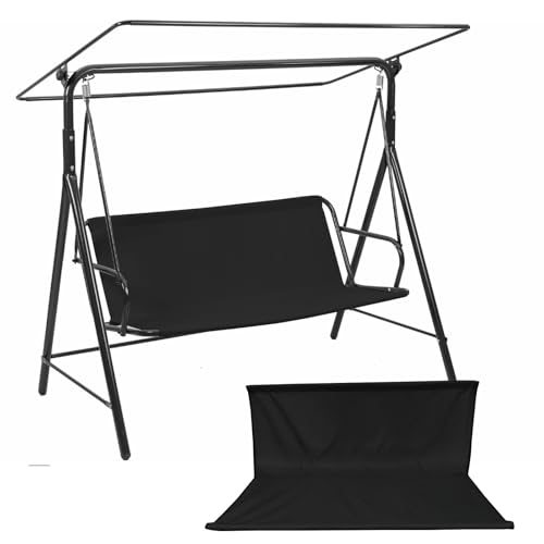 Funda de asiento para columpio de jardín resistente cubierta de banco impermeable de exterior 2