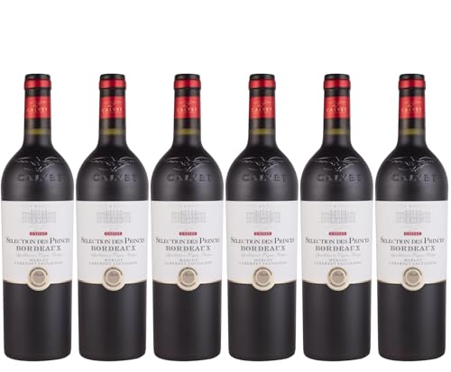 Calvet - Sélection des Princes, Grand vin rouge de Bordeaux (6 x 0,75L)