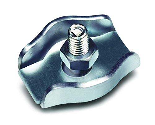 SUJETACABLE PLANO ZINCADO SIMPLE 5 MM 6 UNIDADES