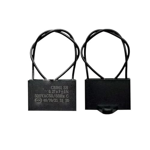 2PCS CBB61 connection cable start capacitor 0.27UF 500V Capacitance Meters