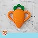 RaZbaby Carrot Teether – Gentle Relief & Sensory Development Support with Safe, Food-Grade Silicone; Nature-Inspired Texture Soothes Sore Gums; 100% BPA-Free Teething Toy for All Ages