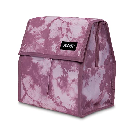 Image of PackIt Freezable Lunch Bag, Mulberry Tie Dye