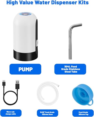 image for Myvision Water Dispenser for 5 Gallon Bottle,Portable USB Charging Ele