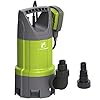 FLUENTPOWER 3/4HP Sump Pump 3300GPH Submersible Dirty Water Pump, Auto/Manual Control with 26-Foot Cord and Rope for Basement Flood Cellar Pool Pond Garden and Hot Tub