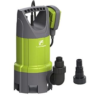 FLUENTPOWER 3/4HP Sump Pump 3300GPH Submersible Dirty Water Pump, Auto/Manual Control with 26-Foot Cord and Rope for Basement Flood Cellar Pool Pond Garden and Hot Tub