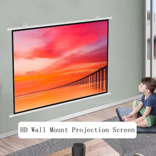 Pantalla Manual Proyector 72" (16:9) Blanca miniatura 5