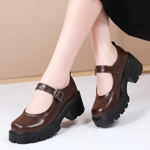 Mary Jane Shoes Platform Mary Janes for Women Chunky Heel Pumps Business Casual Shoes Dress Shoes Comfortable Dressy Office Work Shoes for Ladies Womens3