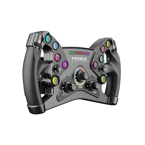 Moza AZRS047 Ks Steering Wheel 300Mm Butterfly Style Gt Racing Wheel, Fully Customizable Sim Racing Gaming Simulator thumb #2