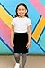 A2Z 4 Kids Plain Pencil Girls Plain Pencil Skirt Trendy Soft Feel Comfortable Summer Fashion - Skirt Black 13