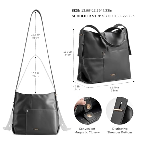 Image of Vulkitty Crossbody Bag Leather Hobo Crossbody Purse and Fashion Women Handbag Ladies New Chic Tote Shoulder Bags