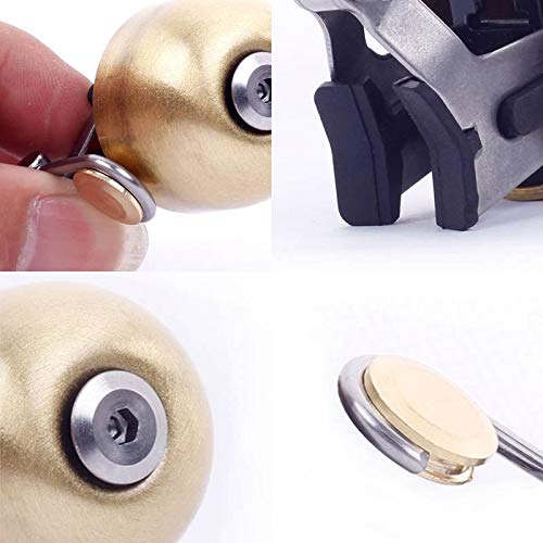 Angzhili Vintage Bicycle Bell For Bike Mini Bike Horn Classic Retro Brass Bell Handlebar Bells(Yellow) #TOP3
