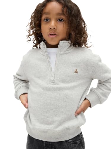 GAP - GAP Baby Boys Icon Quarter Zip Light Heather Grey Top – Size B08 (3YRS) - Best Deal on Amazon