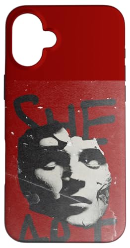 Carcasa para iPhone 16 Plus Ella es Stone Lady Face Pop Art Ella Su Resistencia