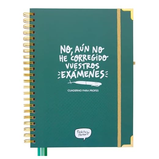 Cuaderno del profesor y Agenda atemporal. No, aún no he corregido vuestros exámenes