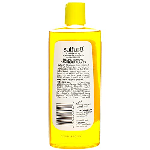 SULFUR-8 SHAMPOO DEEP CLEANING 7.5oz (6 Pack)