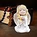 Comfy Hour Faith and Hope Collection Praying Girl Angel and Cross Figurine, Keepsake, My First Communion, Resin