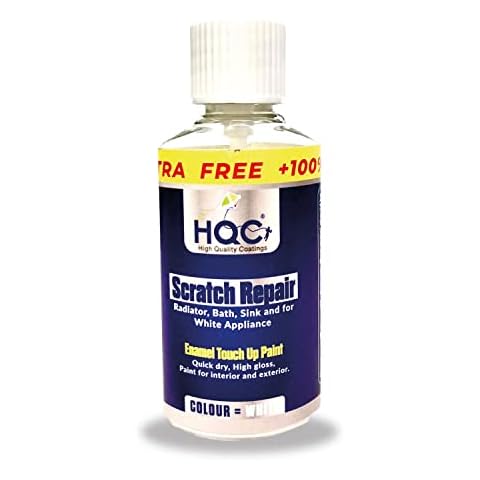 Thermilate HQC Enamel Touch Up Paint 30ml Easy and Quick Drying, Radiator, Suitable for Appliances, Metal, Radiator, Fridge, High Glass, Paint for Interior and Exterior (White), 30 ml (Pack of 1) Cover