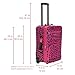 Rockland Fashion Softside Upright Luggage Set, Magenta Leopard, 2-Piece (14/19)