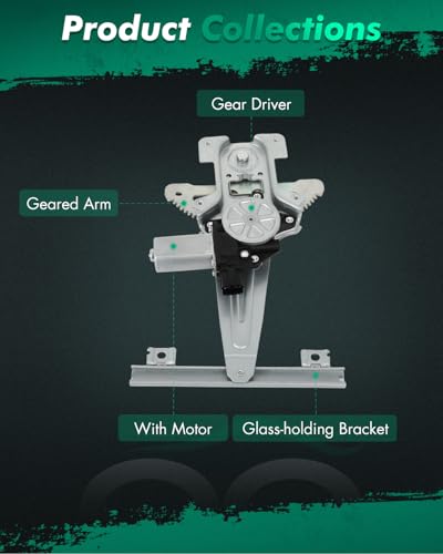 Image of SCITOO Power Window Regulator and Motor fit for 2007 2008 2009 2010 2011 2012 2013 for Mitsubishi Outlander Rear Left Side 751-654
