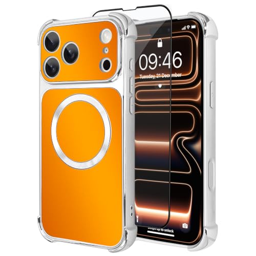 tharlet for iPhone 17 Pro Case Dazzling Orange Anti-Drop Shockproof