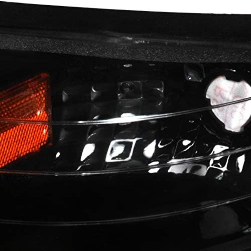 Carpartsinnovate Fits 94-98 Ford Mustang GT SVT Black Corner Parking Lights Signal Lamps Left+Right Pair