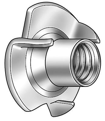 T-Nut, 1/4-20, 3 Prongs, PK100
