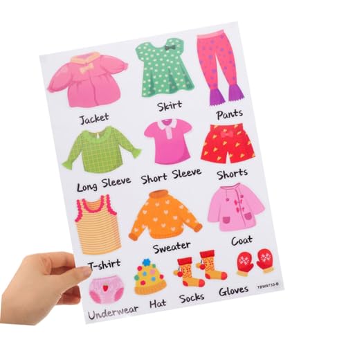 Étiquettes de classification vêtements Mikikit : lot 10 autocollants de rangement pour armoire