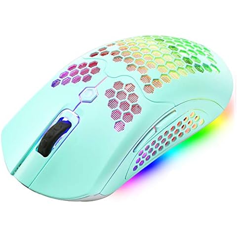 Drahtlose/verkabelte leichte Gaming-Maus, Dual-Modi, wiederaufladbare 800-mAh-Mäuse Cover