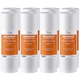 iSpring FP15X8 NSF Certified 10'x2.5' Multi-Layer PP Universal Sediment Filter Cartridges 5 Micron 8-Pack