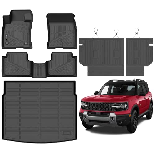 Jenofa-Floor Mats for Ford Bronco Sport 2021-2026 Full Set with Seatback