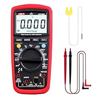 UNIT True RMS Digital Multimeter Kit UT139C. 6,000 counts. Measures AC DC voltage (600 V max), AC DC current (10 A max), resistance, capacitor tester, frequency, temperature, diode test, bandwidth, etc Auto/manual ranges switchable multi meter digita...