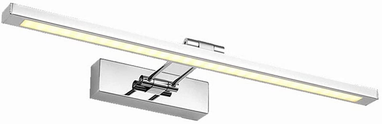 Lampe de miroir de salle de bain à LED rotative et orientable de 55 cm