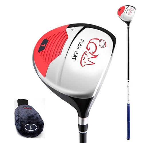 Clubs de golf en bois pour droitier junior, garçons et filles, pilotes de golf hybrides en fer et bois de fer, tige en carbone avec couvre-tête (noir, pour enfants de 3 à 5 ans, #1)
