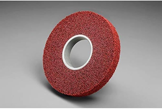 Scotch-Brite 01936 Metal Finishing Wheel, 14" x 2" x 8" 6A CRS, 14" Diameter, 2550 RPM