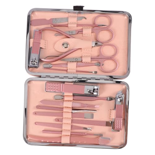 VICASKY Essential Nail Care Set 18-Piece Stainless Steel Manicure Tool Kit Nail Clippers File Cuticle Pusher More