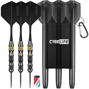Cyeelife 26g Steeldarts Schwarz Gold Set