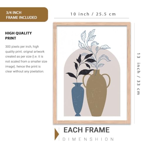 Image of kotart Painting for Wall Decoration - Modern Art Wall Decor Framed Painting for Living Room Bedroom - Framed Posters /Paintings with Frame Set of 3 (Art 1)