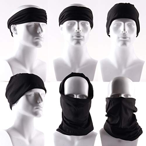 Image of 6PCS Outdoor Magic Headband Elastic Seamless Bandana Scarf UV Resistence Sport Headwear