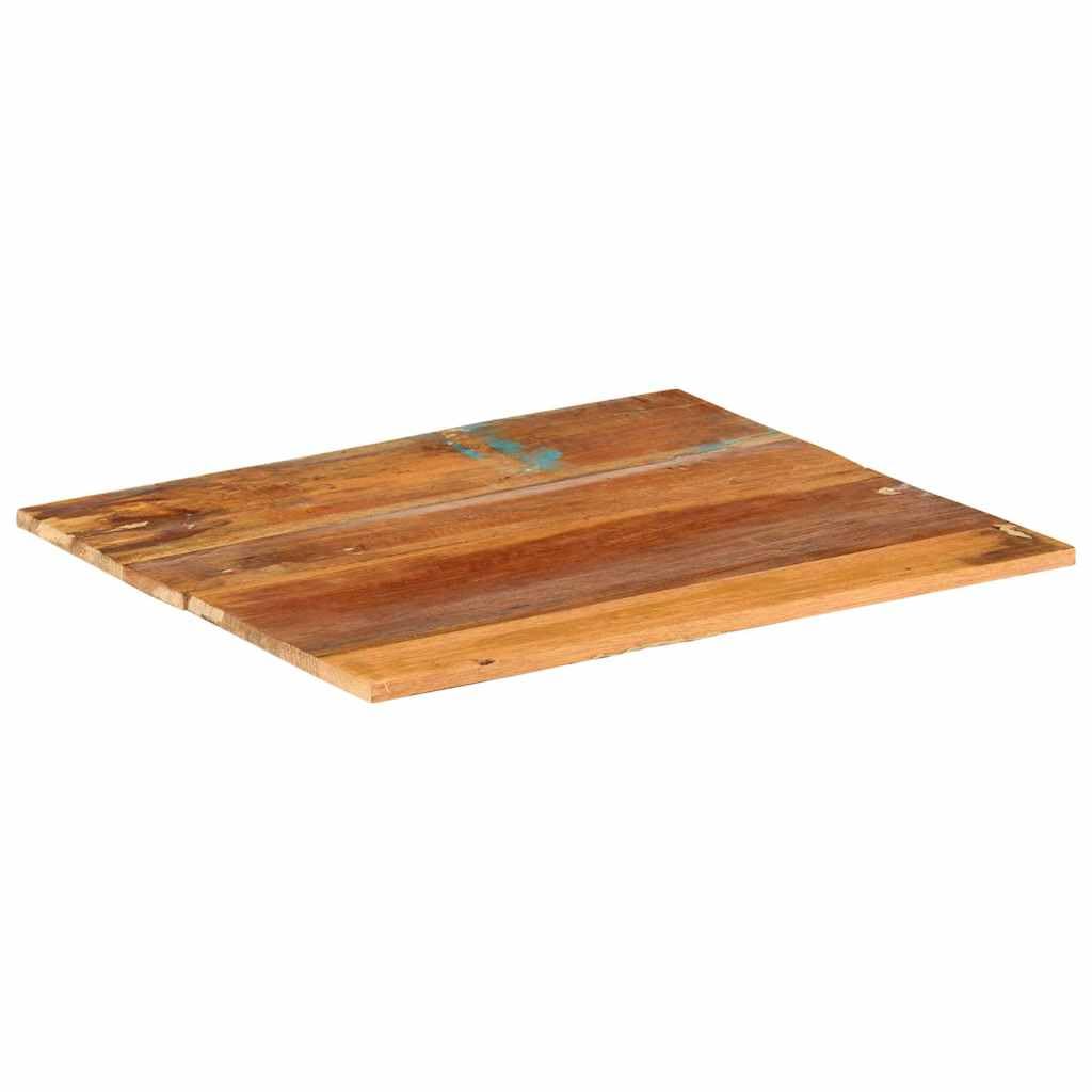 Piano Tavolo Rettangolare 70x60 cm Legno Massello Recuperato