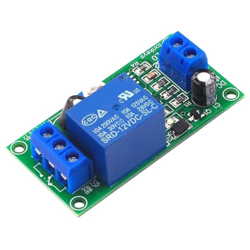 Module de relais de temporisation 12V DC avec minuterie réglable en secondes pour commutation