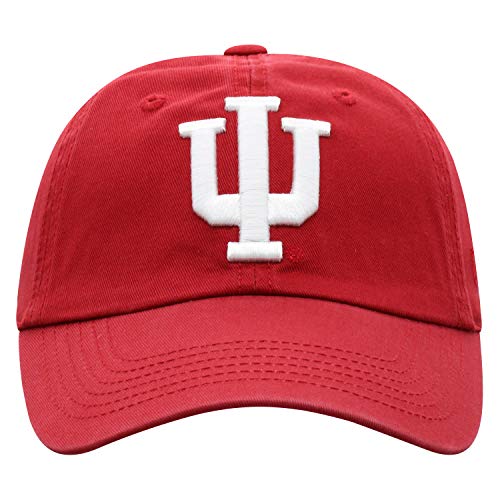 Top Of The World Indiana Hoosiers Men's Relaxed Fit Adjustable Hat Team Color Primary Icon, Adjustable #TOP1