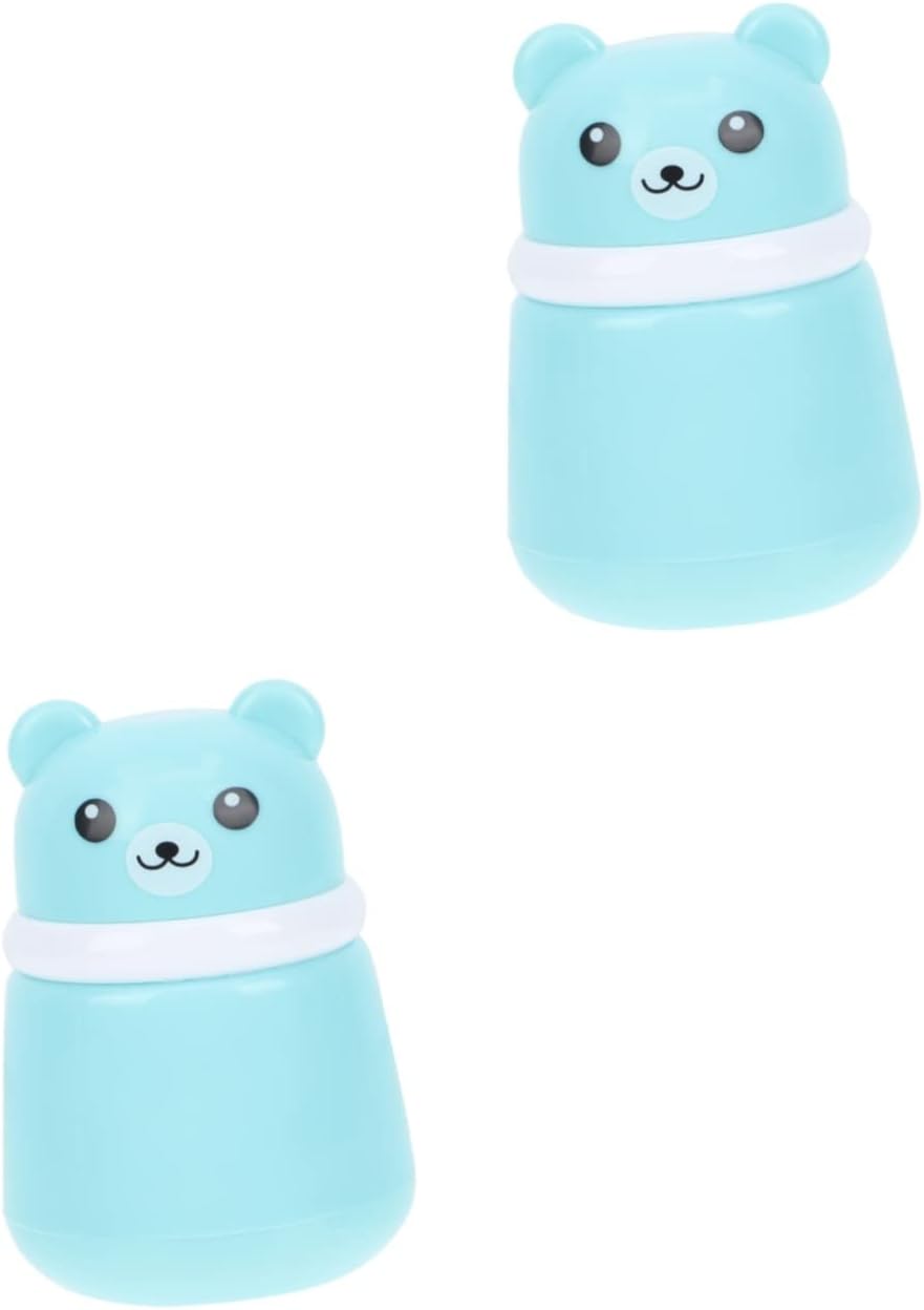 Poederdons Kit Mom Bottle Sponge Skin Nice Container Portable Baby& For Lovely Kids Care Powder Blusher Puff Villus Shape Dispenser Baby Outdoor With Bear Hervulbare Body Jars Leeg