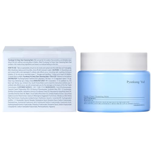 Pyunkang Yul Bálsamo de limpeza transparente PKY, limpador facial multifuncional para remoção de maq
